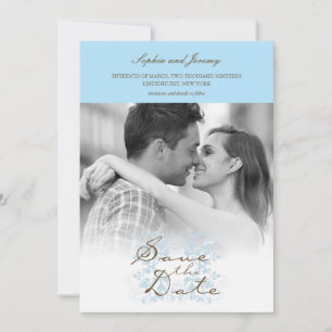 Save The Date Vintage Moderne Simple Élégant Photo Enregistrer L