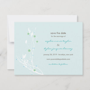 Save The Date Vintage Moderne Simple Élégant Photo Enregistrer L