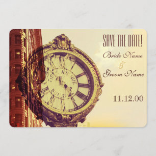 Save The Date Vintage New York cinquième avenue