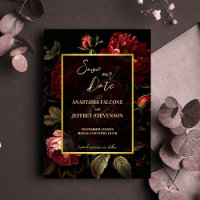 Vintage rose gothique sombre moody mariage