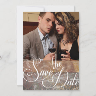 Save The Date Vintage Toscan Enregistrer la photo de la date