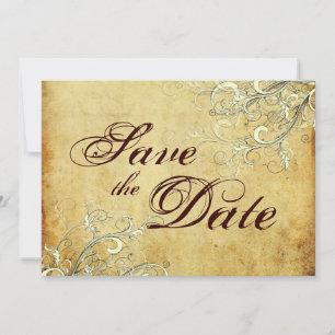 Save The Date Vintage + Tourbillons Vanille Enregistrez la Date