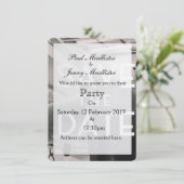 Save the Date Vintage Vliegtuughangar Kaart (Staand voorkant)