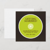 Save The Date Vinyl Record Wedding Enregistrer la Date (Devant / Derrière)