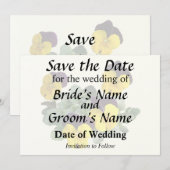 Save The Date Violas Sorbet Saut Jaune (Devant / Derrière)