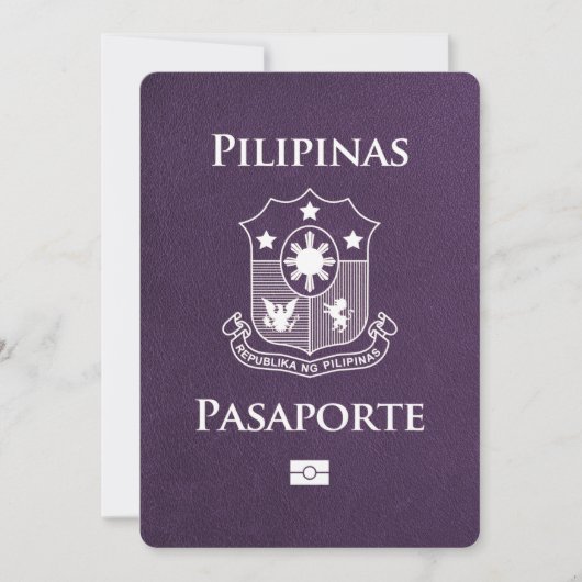 Save The Date Violet Purple Philippines Passeport Enregistrer La (Devant)