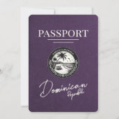 Save The Date Violet Violet passeport République Dominicaine (Devant)