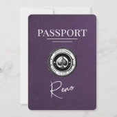 Save The Date Violet Violet Reno Passeport Enregistrer La Date (Devant)