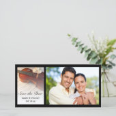 Save The Date Violon classique Roses blanches mariage Enregistre (Debout devant)