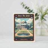 Save the date | Virginia Invitation Carte postale (Debout devant)