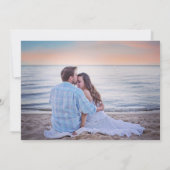 Save The Date Vitrail Fantaisie Cygnes Nymphéas Mariage (Dos)