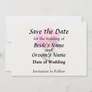 Save The Date Vivid Peony rose