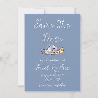 Save The Date Vlakke Aankondigingskaart Aankondiging