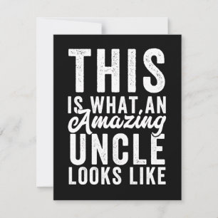 Save The Date Voici à quoi ressemble un oncle Extraordinaire