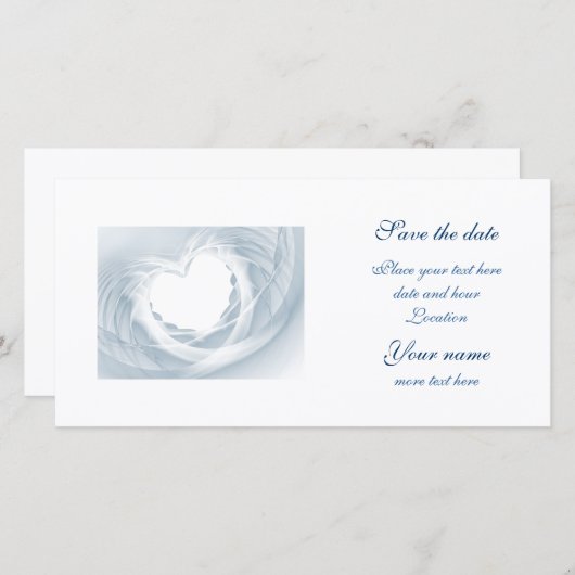 Save The Date Voile de naissance (Devant / Derrière)