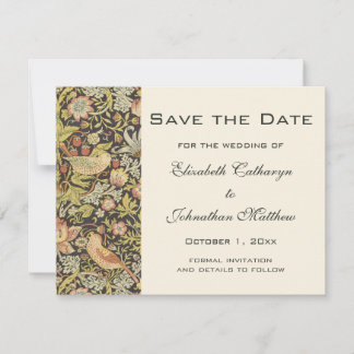 Save The Date Voleurs de fraises Ensemble de mariage vintage