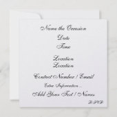 Save The Date Votre occasion élégante - SRF (Dos)