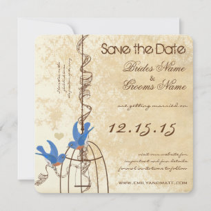 Save The Date Votre photo Bluebirds Farmhouse Bircage