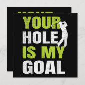 Save The Date Votre Trou Est Mon Objectif - Golf Player Humour d (Devant / Derrière)