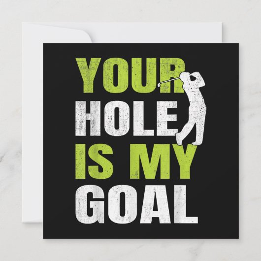 Save The Date Votre Trou Est Mon Objectif - Golf Player Humour d (Dos)