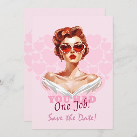 Save The Date Vous aviez un travail (Devant / Derrière)