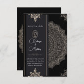 Save The Date Vous êtes invité à notre mariage | Enregistrer la  (Devant / Derrière)