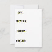 SAVE THE DATE VOUS ÊTES INVITÉS ! RÉSERVEZ LA DATE! (Dos)