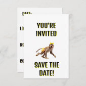 SAVE THE DATE VOUS ÊTES INVITÉS ! RÉSERVEZ LA DATE! (Devant / Derrière)