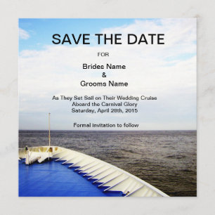 Save The Date Voyage de Love l Cruise Ship Enregistrer la date