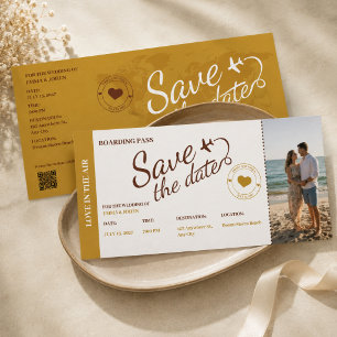 Save The Date Voyage Enregistrez la Date de Mariage Destination