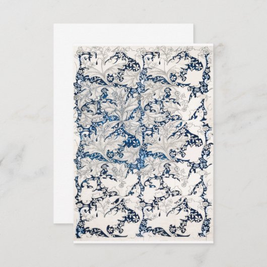 Save The Date Wallflower Motif 1890 Par William Morris (Devant / Derrière)