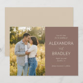 Save The Date Warm Earthy Rustic Photo (Devant / Derrière)