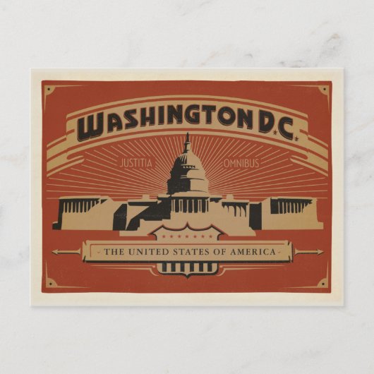 Save the date | Washington, D.C. Aankondigingskaart (Voorkant)