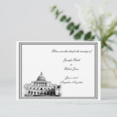 Save The Date Washington DC Destination Wedding Enregistrer la d (Debout devant)