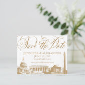 Save The Date Washington DC enregistrer la date - Monuments Vint (Debout devant)