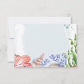 Save The Date Watercolor Coastal 60e fête d'anniversaire (Dos)