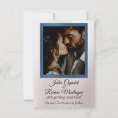 Save The Date Watercolor Mountains 2 Blue 2 (Dos)