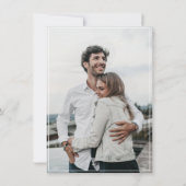 Save The Date Watercolor Mountains Forest Mariage Photo (Dos)