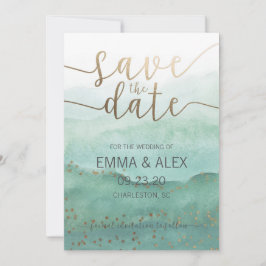 Save the Date Watercolor Uitnodiging