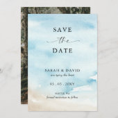 Save The Date Waterton Ocean Sea Summer Beach (Devant / Derrière)