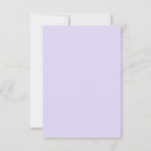Save the date | Waterverf Lavender - Dusty Blue Kaart (Achterkant)