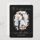 Save The Date We Decided on Forever Photo Engagement Save The Da (Devant)