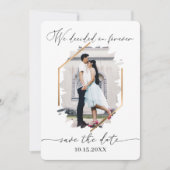 Save The Date We Decided on Forever Photo Engagement Save The Da (Devant)