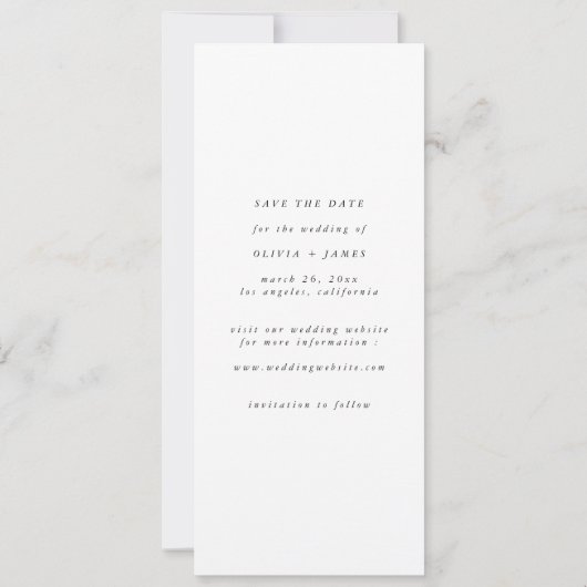 Save The Date We Do Rustic Modern Script Bookmark Photo Wedding  (Dos)
