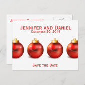 Save the Date Wedding Aankondiging Kaarten Ballen (Voorkant / Achterkant)