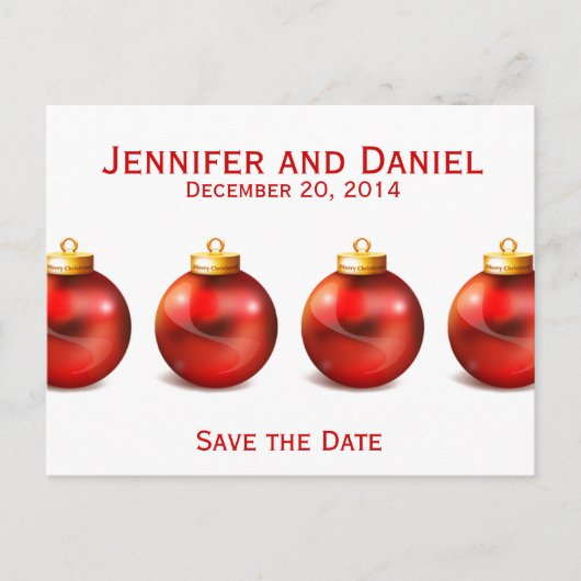 Save the Date Wedding Aankondiging Kaarten Ballen (Voorkant)