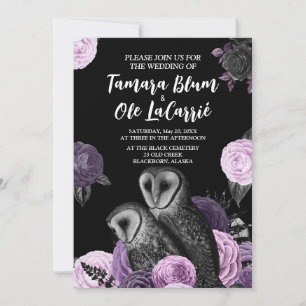 Save The Date Wedding de Gothic Owls