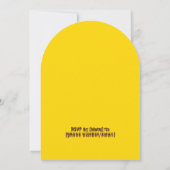 Save the Date Wedding Invitation – Bold Yellow  (Dos)