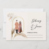 Save the Date Wedding Invitation Card (Devant)