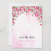 Save The Date Wedding shower forestier tropical des Bougainvilli (Dos)